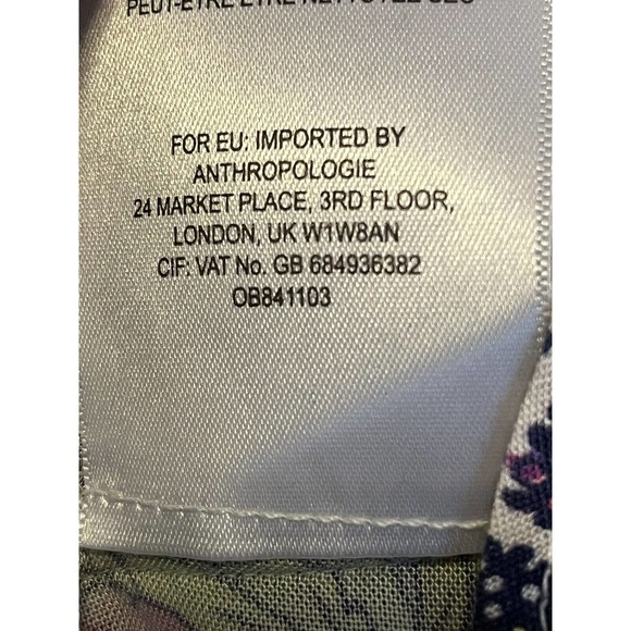 Anthropologie Maeve •S• Floral Print Ceresco Peasant Top Blouse BOHO Shirt Puff - Picture 10 of 12